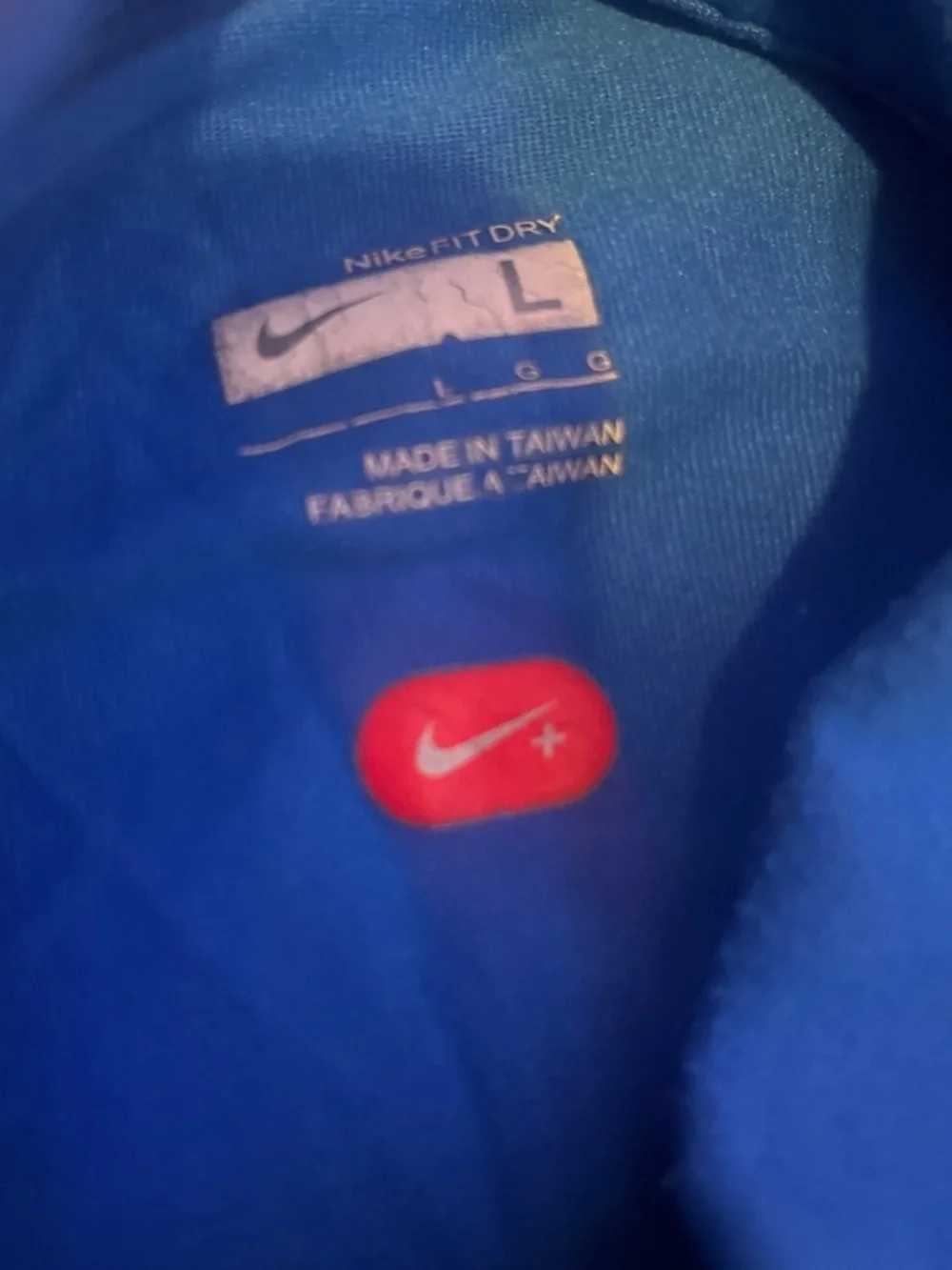 Nike Blue Long sleeve quarter zip for men size Larger